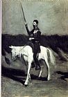 Don Canvas Paintings - Don Quixote on Horseback